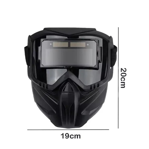 Auto-darkening welding helmet for eye safety