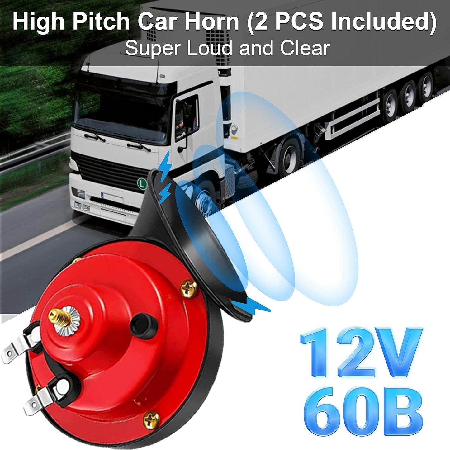 Super Clear Loud Snail Horn – Deep Sound for Every Ride